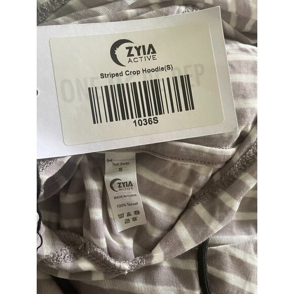 NEW ZYIA Active Size Small Tank Top Cropped Hoodie - Picture 7 of 8